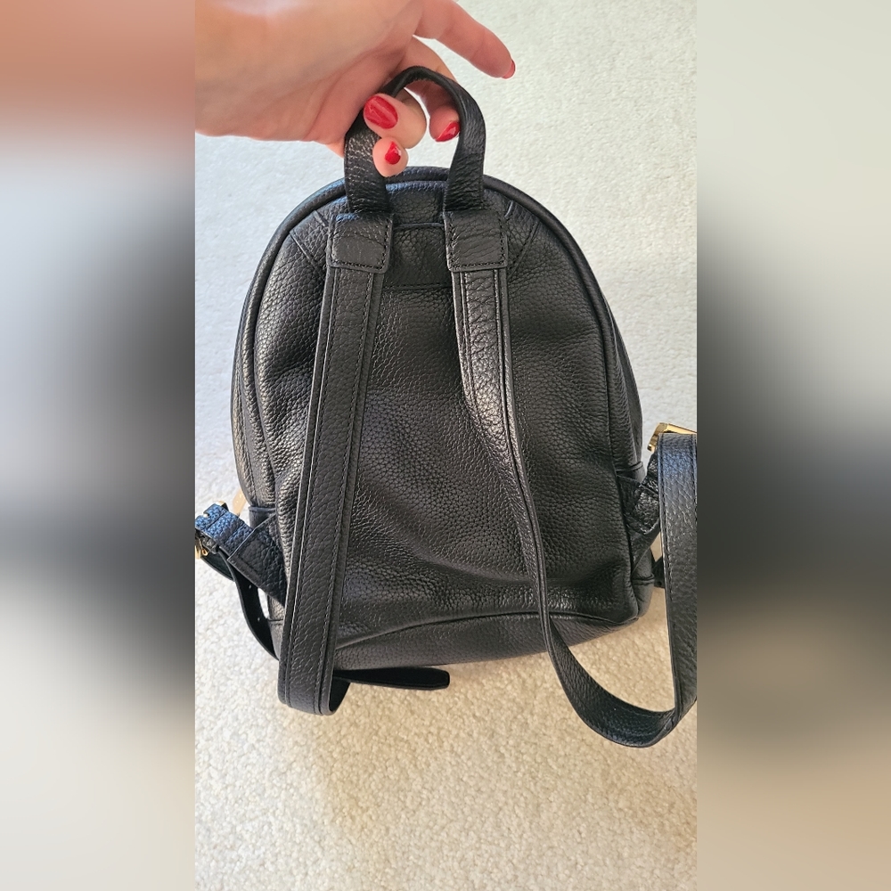 Michael Kors MK Designer Rhea Small designer Studded backpack black gold - Picture 4 of 7